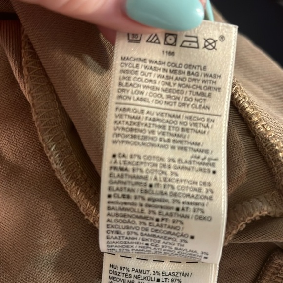 Athleta Sundown Hoodie Sweatshirt Size Small Big Sur Brown Organic Cotton - Picture 12 of 14